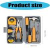 Complete Household Tool Including Hexagonal Wrenches Screwdriver Pliers Comfortable Grip Handles Compact Storage Case