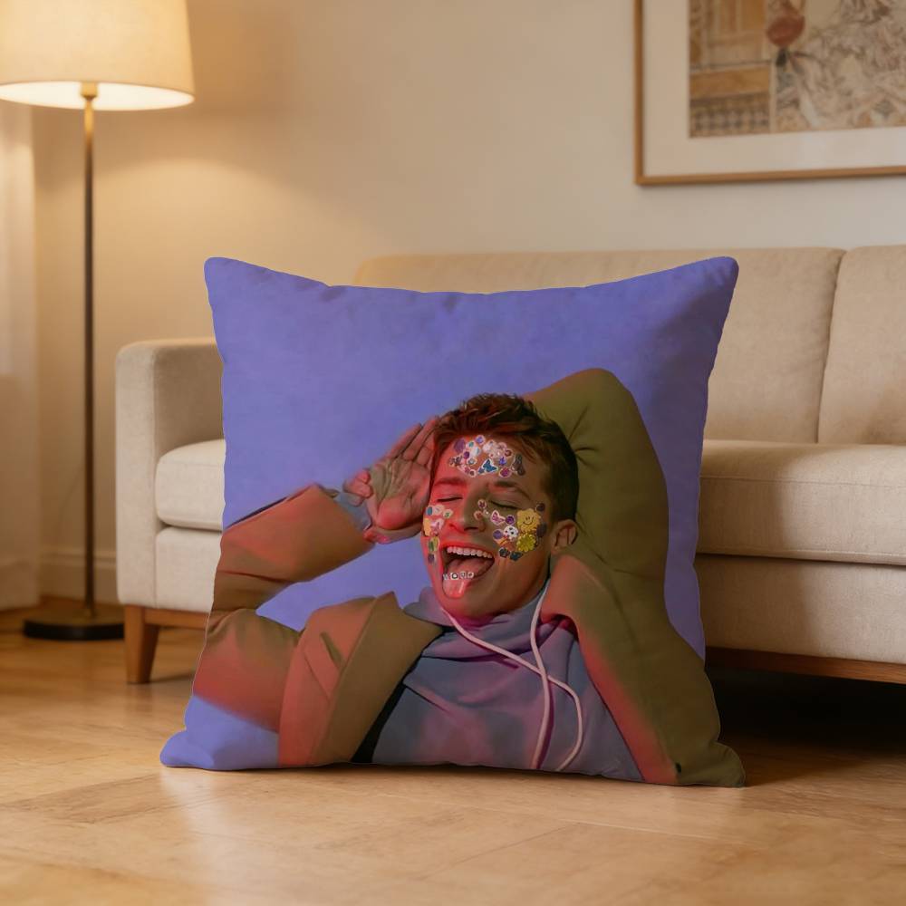 Singer CCharlie Puth Pillow Case for Sofa Living Room Home office Decor Protective Cover