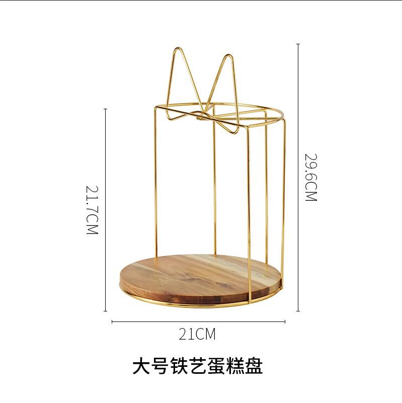Dreistufiger Dessertkuchenständer Holz-Essteller Haushalts-Brotteller Geschirrplatte Restaurant Hotel Erfrischungsgerichte