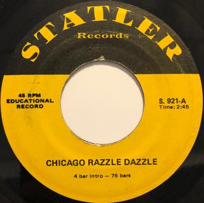 7-Zoll-Schallplatte UNBEKANNTER KÜNSTLER - Chicago Razzle Dazzle S921 Statler Records US Jazz Gebraucht