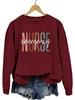European Fashion Printed Long-Sleeve Pullover Sweatshirt: Comfortable, Versatile Autumn Top for Women