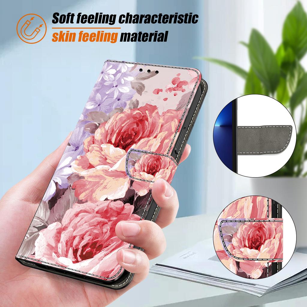 For Samsung Galaxy A26 5G Leather Case Pattern Printing Wallet Stand Anti Drop Phone Cover