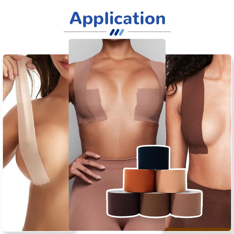 Xingda Hot Sale Sweatproof Boob Tape With Box Plus Size Boob Adhesive Breast Lift Strapless Boob Tape