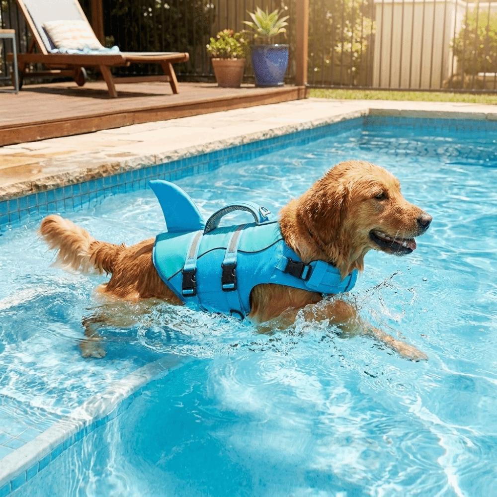 Adjustable Dog Swimming Vest High Buoyancy Dog Surfing Clothes Pet Buoyancy Suit Water Sports