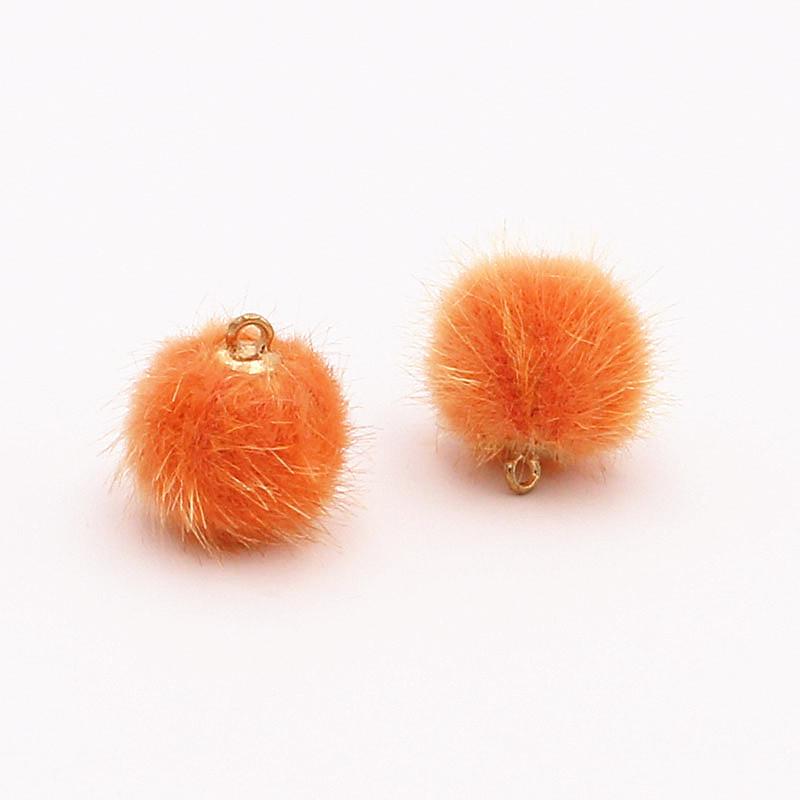 DIY Ornament Accessories 10pcs Key Ring Accessories Clothing Hair Accessories Earrings Eardrops Accessories Pendant Materials Mink Fur Ball