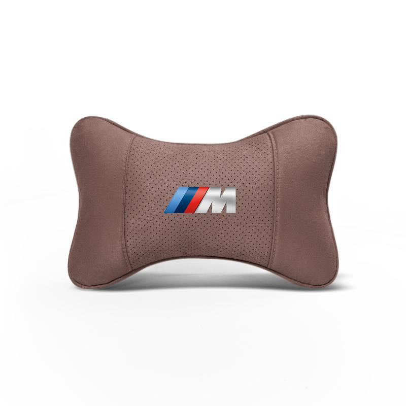 1pcs Car Headrest with Soft Suede Upholstery Valve Cap For BMW X1 X2 X3 X5 X4 X6 X7 iX3 F20 F10 F07 E70 E46 E90 E92 E60 E39