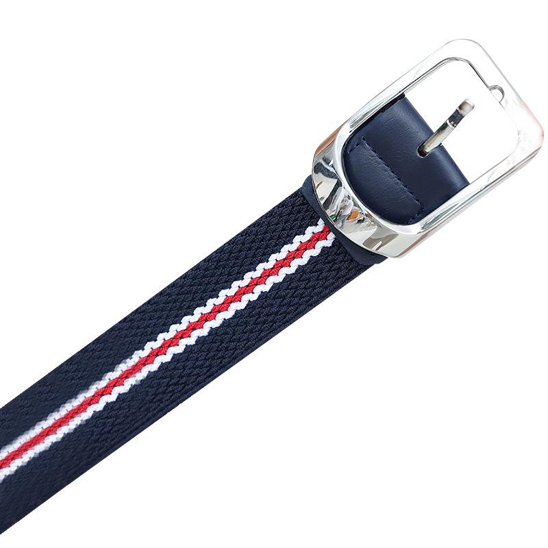 New Three-color Braided Belt Comfortable and Fashionable Casual Belt Elastic Elastic Webbing Belt Same Style for Men and Women