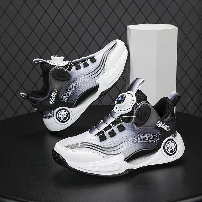 Children Basketball Shoes Boys Sneaker 2025 New Luxury Tennis Shoes 4 To 12 Years Breathable Non-slipp Sports Shoes for Boy