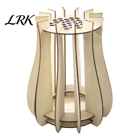 Fashionable Desktop Vases for Classroom Wooden Puzzle Flower Vase, Display Stand Flowers or Sturdy Boxwood Decor Windowsill Artificial Flowers,