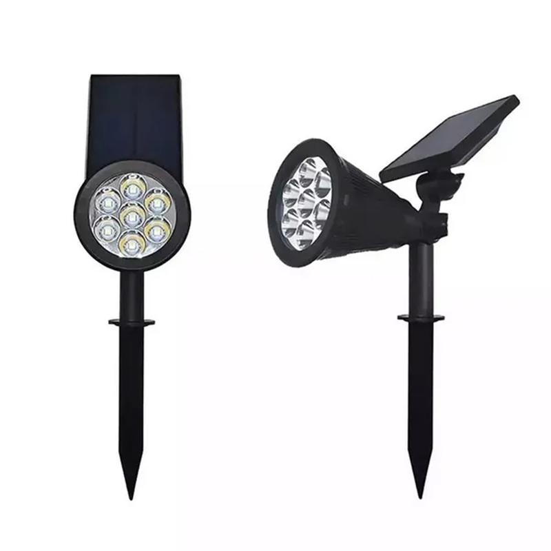 1Pcs Solar Powered 7LED Lamp Adjustable Solar Spotlight In-Ground IP65 Waterproof Landscape Wall Light Outdoor Lighting