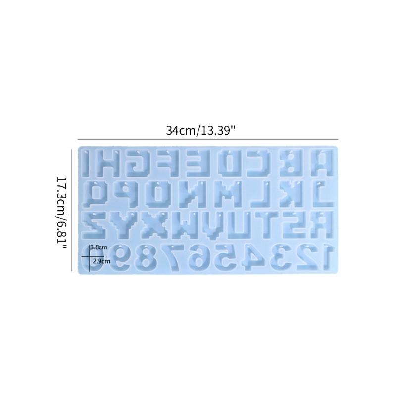 Letter A To Z Mold Alphabets & Number Silicone Mold Epoxy Resin Mold for Jewelry Making Findings Supplies Accessories