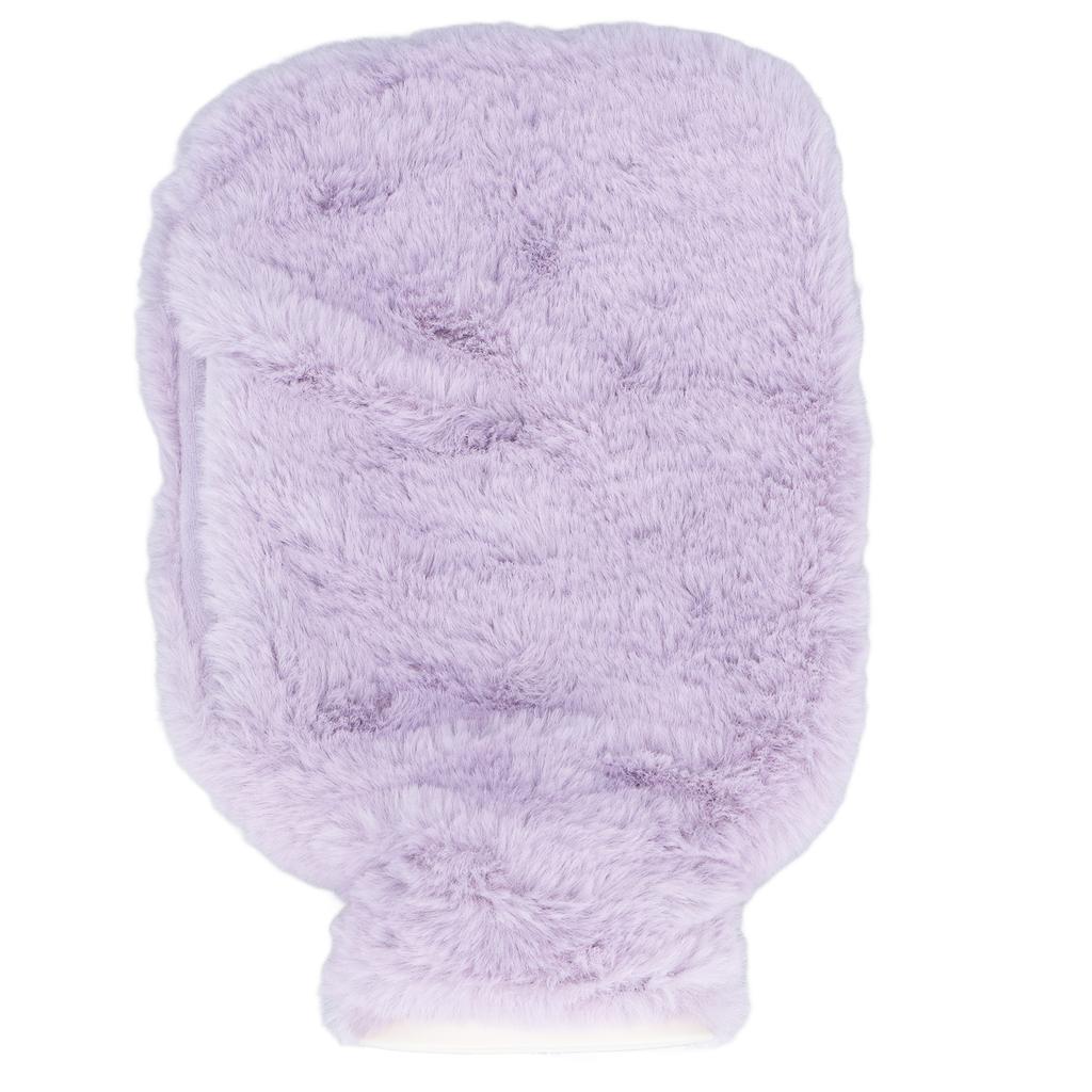 Hot Water Bag Double Insert Pocket PVC Liner Washable Cover 1000ml Capacity Warm Water Bag for Home Purple