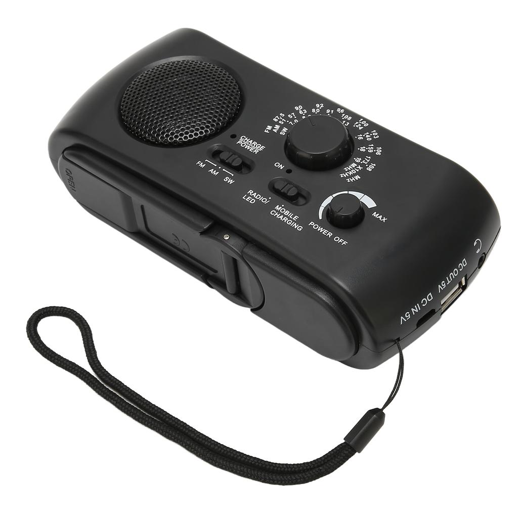 Radio Solar Charging Emergency Radio Hand Crank Radio Multiband AM FM SW with LED Light for Outdoor