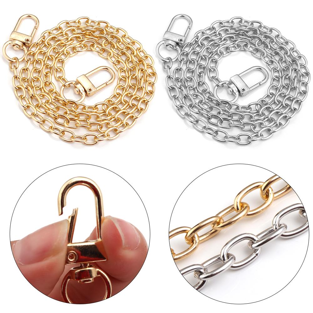 20/40/80/120cm Metal Aluminum Chains Replacement Underarm Crossbody Shoulder Handbag Bags Strap Extension Chains DIY Accessories
