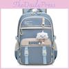 Simple Capacity Large Backpack With Letter Embroidery And Cloud Pendant Design