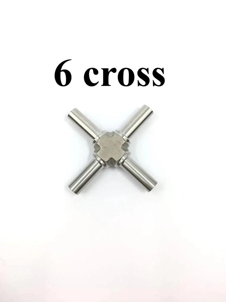 6 8 10 12 mm 1/4 3/8 1/2 3/4 Inch Auto Weld Cross 4 Ways Pipe Fitting 316L Stainless Steel BA Grade