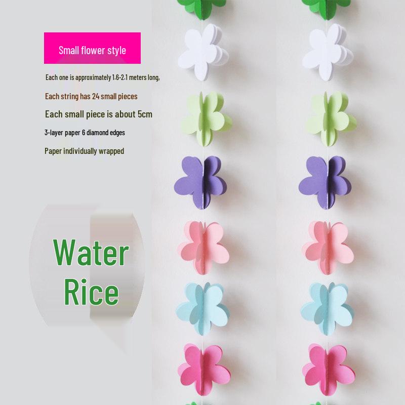 Christmas Pull-Flower Ribbon Ornaments for Windows, Birthdays, and Classrooms