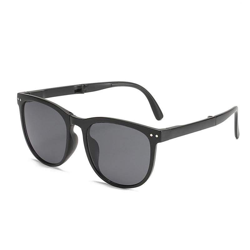 Folding Round Sunglasses Women Brand Designer Vintage Small Sun Glasses Ladies Korean Style Shades Eyewear be easy to carry
