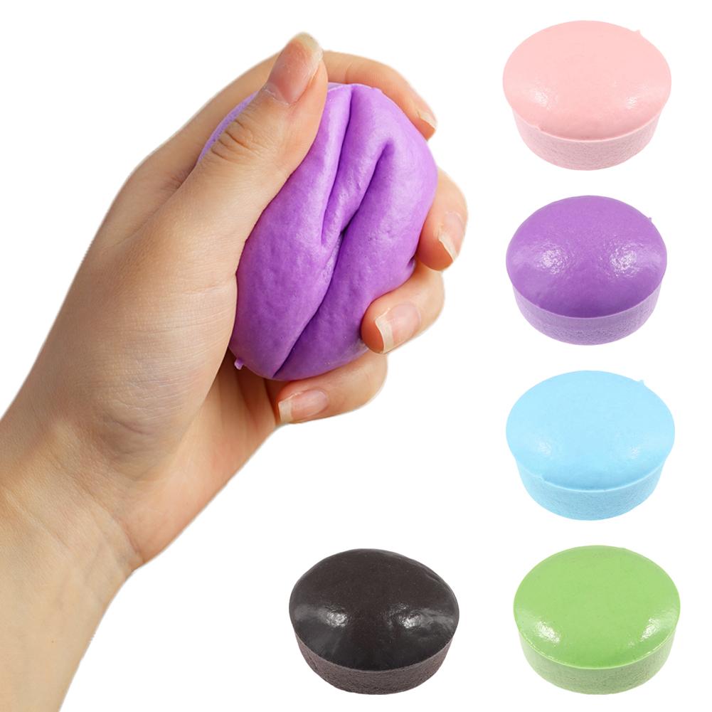 Color Cake Slow Rebound Pinch Decompression Vent Toy Bread Stress Relief Toy Mini Slow Rising Vent Creative Gift