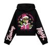 Kids' Casual Fashion Christmas Printed Long Sleeve Hooded Sweatshirt (No Drawstring)