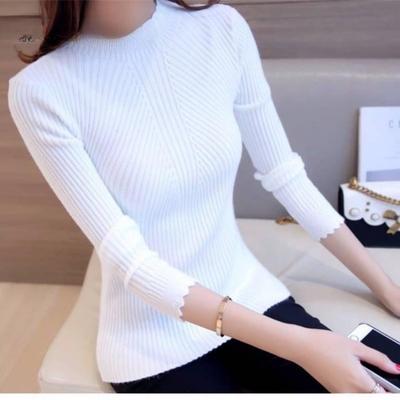 Maglione lavorato a maglia da donna Pullover slim Top Maglioni casual Maglioni sottili invernali Pull Femme Autumn