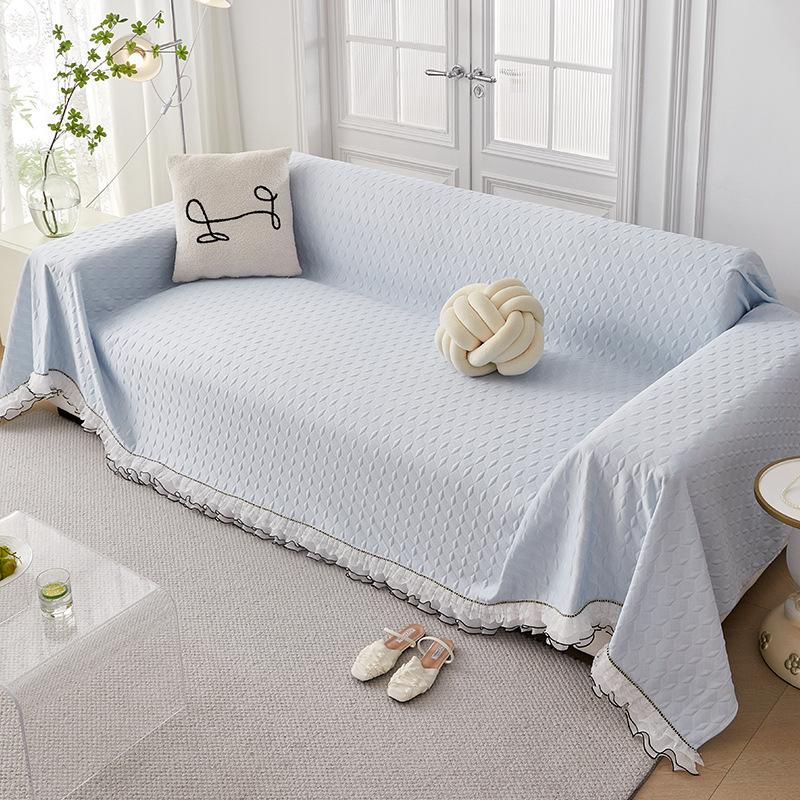 Summer Ice Silk Sofa Towel Cool Yiquan Bag Sofa Cover One Piece Sofa Cover Cloth Cushion Cool and Breathable
