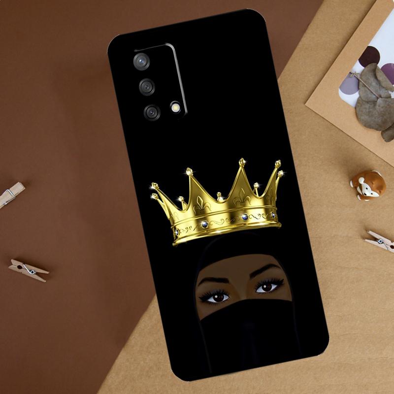 Niqab queen Islamic muslimah woman For Oppo A80 A60 A40 A74 A94 A54 A18 A38 A58 A78 A98 A16 A76 A96 A15 A57S A17 A77 Phone Case