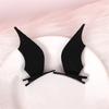 2Pcs Halloween Black Wings Hairpin, Funny Bat Devil Hairpin Stereo Duckbill Clip Holiday Dress Up Headdress