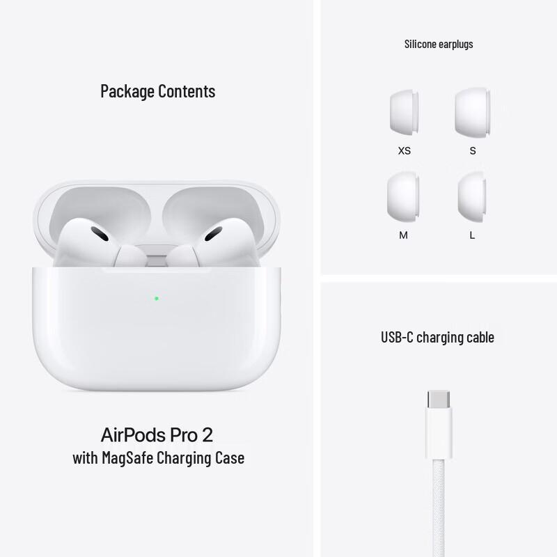 Apple AirPods Pro (2nd Generation) with USB-C MagSafe Charging Case