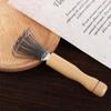 Wooden Handle Salon Rake Portable Hair Brush Cleaner Dirt Remover   Home