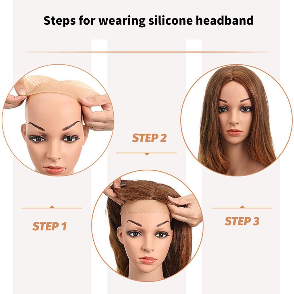 Nonslip Silicone Wig Bands Elastic Headband For Comfortable All Day Wear In Various Occasion Fitness Gym Hairband