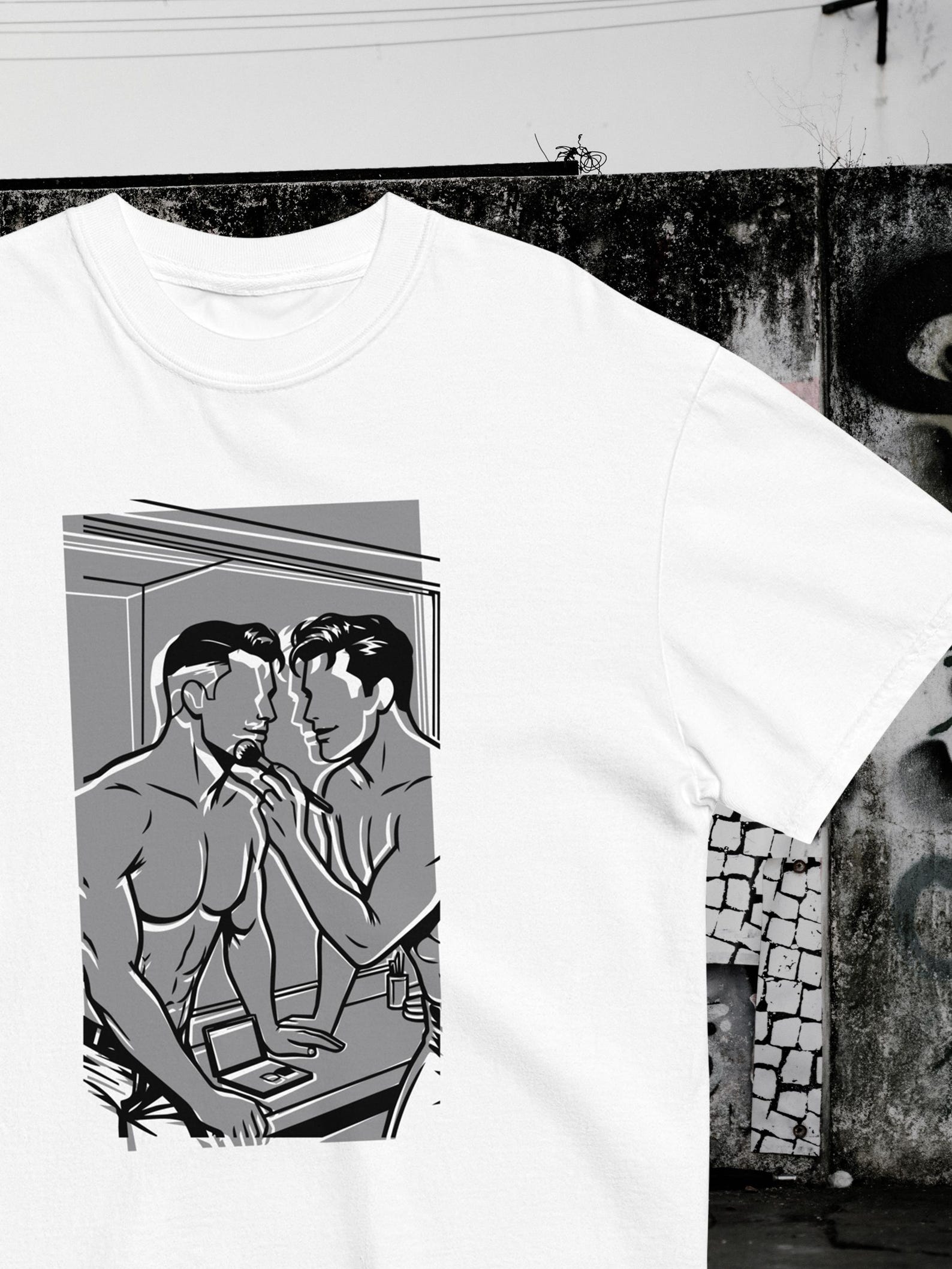 GUTTER CHIC Graphic Tee | Industrial Punk Streetwear, Cyber Grunge Darkwear 2XL