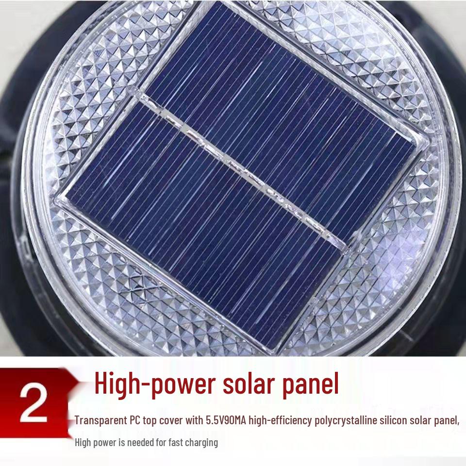Car Solar Magnetic LED Flashing Light - Night Signal & Warning Lamp