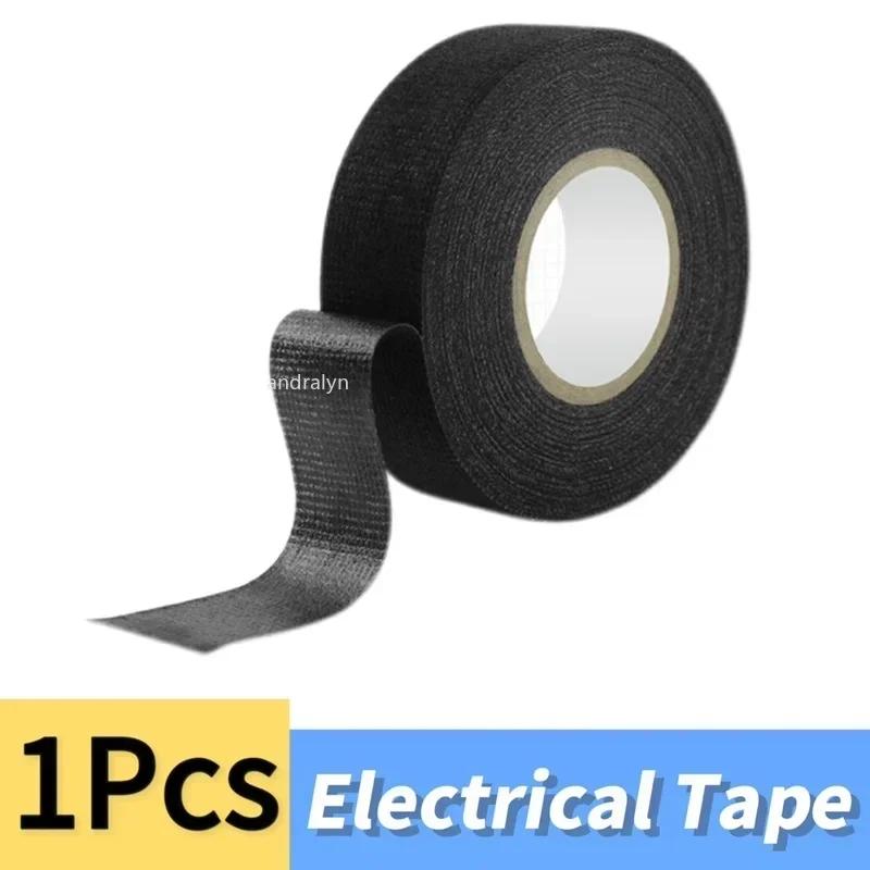 

Изоляционная лента Термостойкая лента для жгутов Изоляционная автомобильная тканевая лента Водонепроницаемые шумоизоляционные клейкие ленты 9mm (0.35inch)&15M (590.6inch)