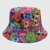 Dye Fisherman Tie Hat Uv Protection Assorted Colors Print Butterfly Cat Cap Leaf