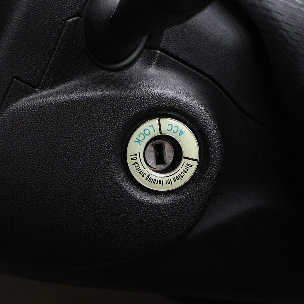 Engine Start Button Ring Decorative Switch Cover Dress Up Accessories Easy Installation Night Fluorescent Compatiblefor Peugeot 3013073008408508