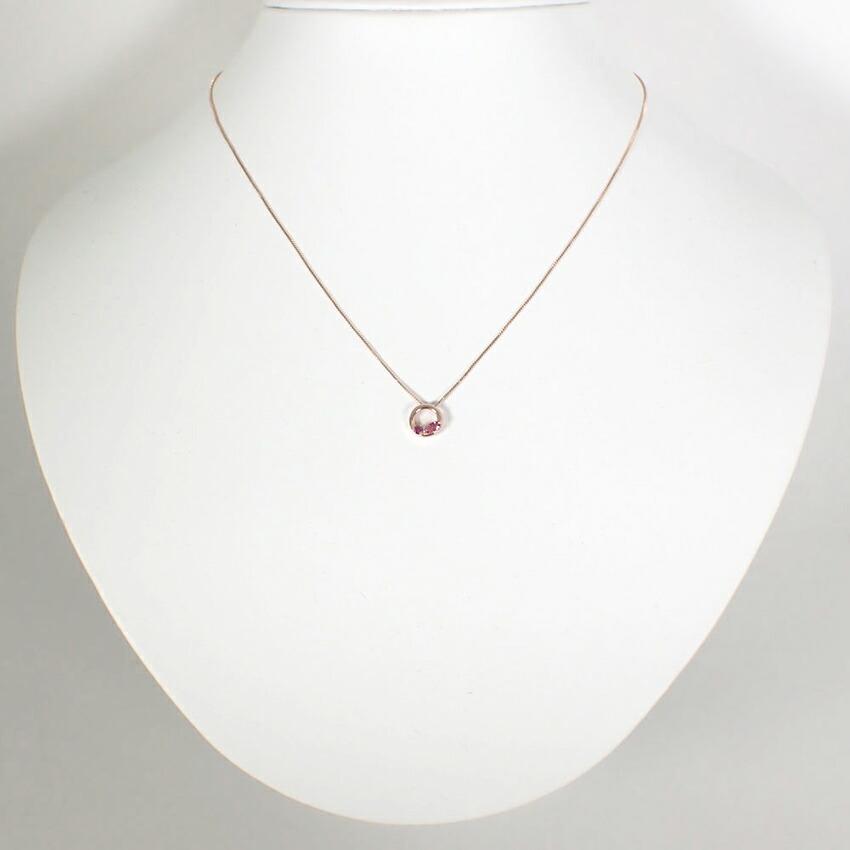 [Used] K10PG pink tourmaline pendant/g466-56