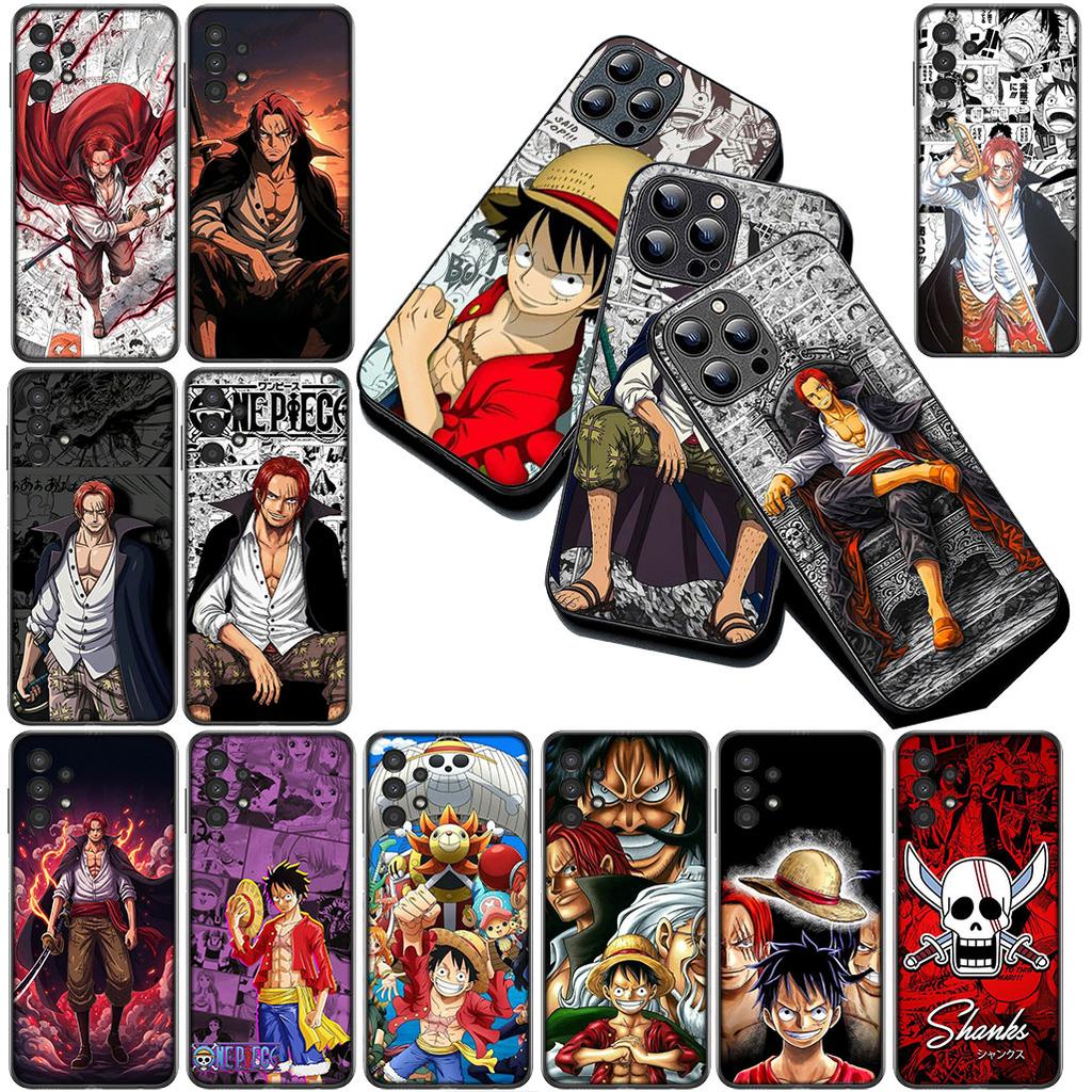 Cover for Motorola Moto G55 G45 G75 G85 G35 Edge 50 30 Fusion 40 NEO Ultra Pro Casing Phone Case Shanks Red Hair One Piece Luffy