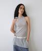 UUNE SCENE Scarf Tie Halter Knit_Gray