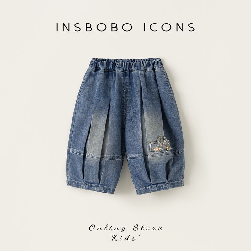 Insbobo Boys  Pants Spring and Autumn New 2026 Boys  Jeans Spring and Autumn Children s Long Pants Casual Pants Spring Wear Blue 100