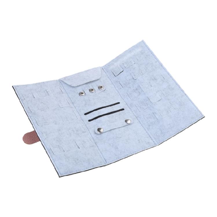 Portable Hanging Felt Earring Organizer Jewelry for Case Holder for Necklaces