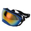 Dog Sunglasses Windproof UV Proof PC TPU with Adjustable Strap Pet Goggles for Outdoor Skiing Blue