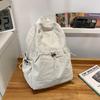 Color Simple Solid Lightweight Neutral Casual Backpack For Commuting Daily