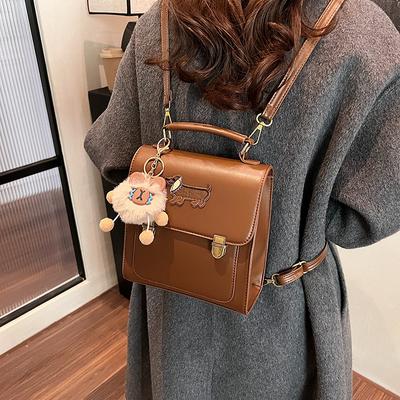 Backpack Women's New Fashion Student Handbag Versatile Messenger Bag Going Out Travel Backpack