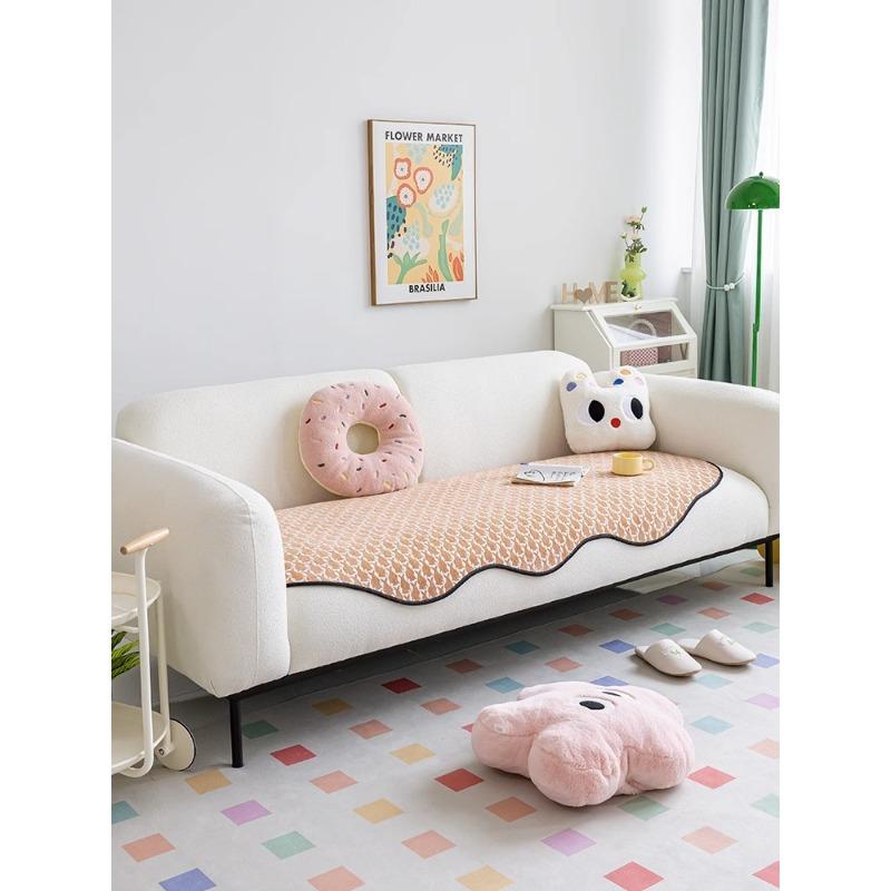 

Подушка для дивана из шенилла нестандартной формы, универсальная нескользящая дуга, мультяшная подушка, цельный чехол для полотенца 70*70cm