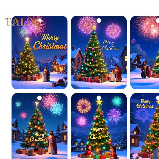 8 Stück Weihnachtskarten-Anhänger, Weihnachts-Geldbörsen-Karten, doppelseitiges Klebeband, Weihnachtsbaum-Druck, Geldhalter-Ornament, Geldklammer-Ornament