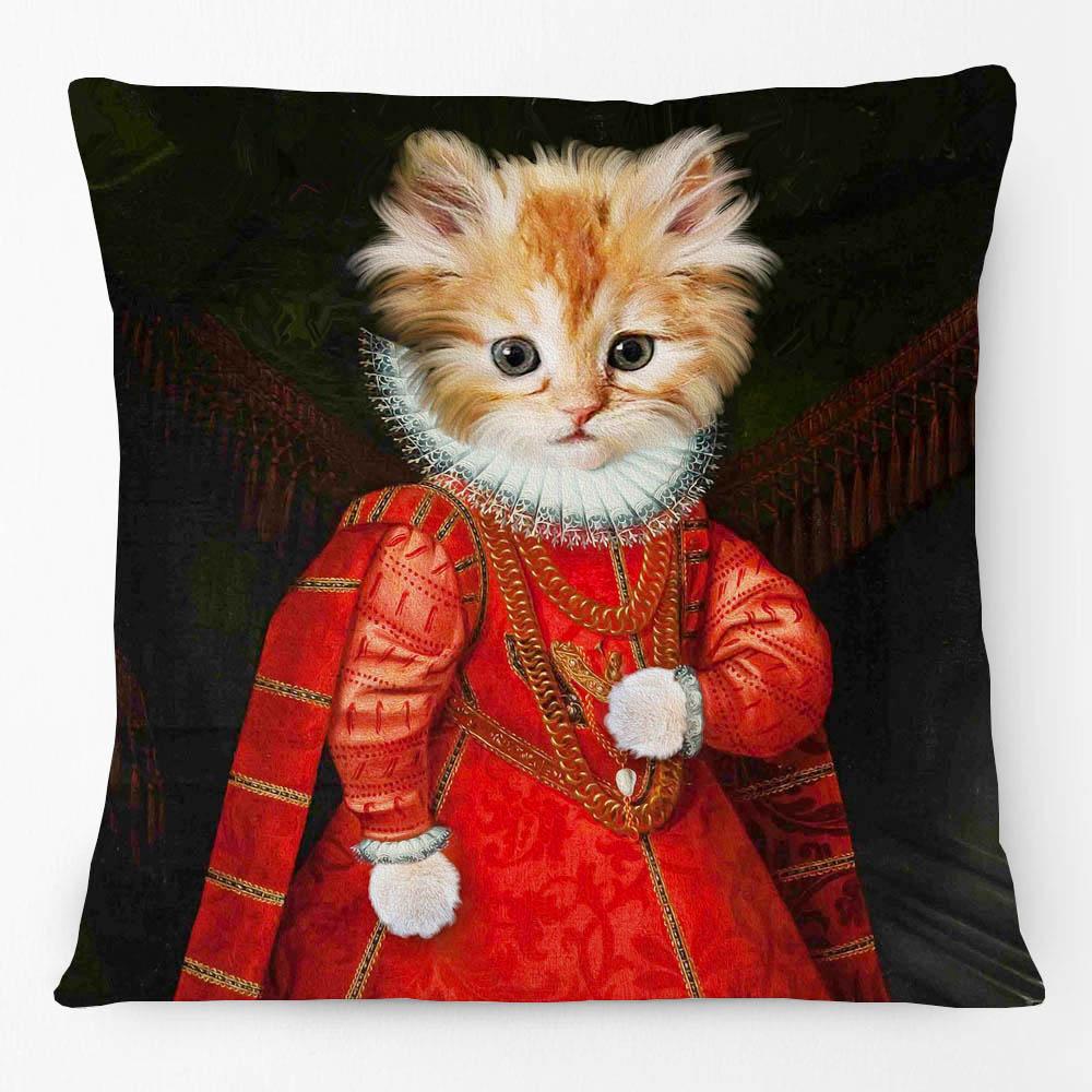 European Vintage Retro Oil Paintings Poodle Dachshund Dog Cat Print Decorative Sofa Throw Decorative Cushion Cover Pillow Case
