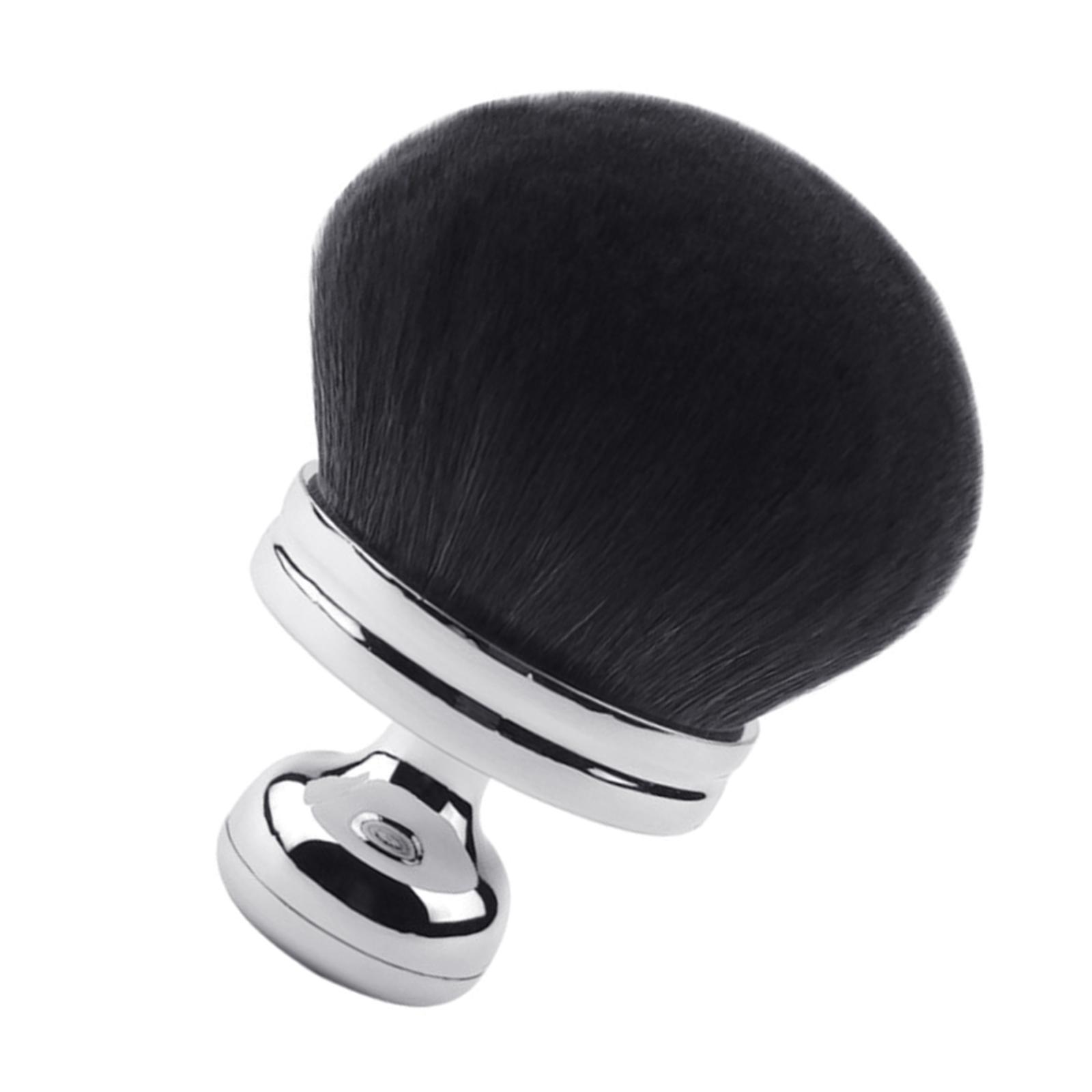 Очень большая кисть для макияжа тела, кисть Kabukis, кисть для хайлайтера, кисть для пудры, косметическая кисть, кисть для румян для женщин и девочек серебряный