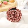 AWAYTR Plaid Flowers Hair Claws Fabric Hair Clips Crab For Women Girl Gift Hair Accessories Valentine Headwear