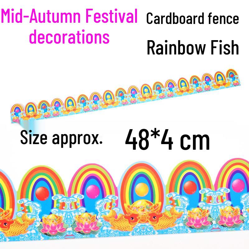 Chaoshan Mid-Autumn Pagoda Decoration: Auspicious Characters & Lotus Tower Fence Railing Lace Accessories